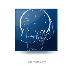 logo entreprise, édition, atlas