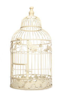 Vintage looking bird cage