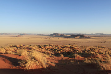 D&eacute;sert du Namib-Nankluft au cr&eacute;puscule