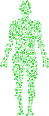 environment symbol in human silhouette form