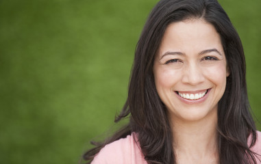 Hispanic woman smiling