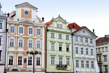 Old Town Central Square in Prague Czech republic