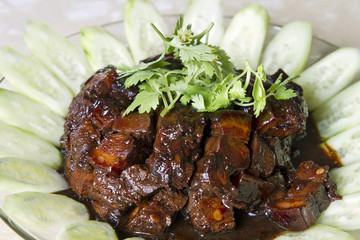 Braised Pork Belly Asian Dish