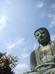 Big Buddha on the blue sky