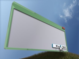 3D blank query window