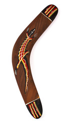 Australian boomerang isolated on white background - 26091704