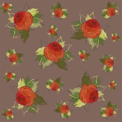Retro floral background