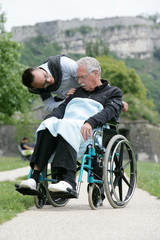 Obraz premium Handicap Extérieur Senior