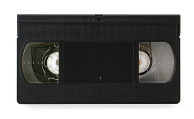 Videocassette isolated on white background