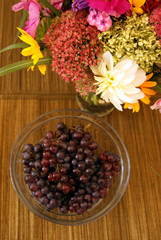 Obst und Blumen