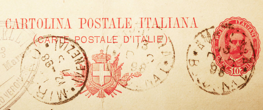 cartolina postale antica