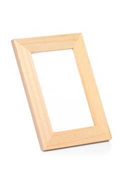 View of a wooden picture frame