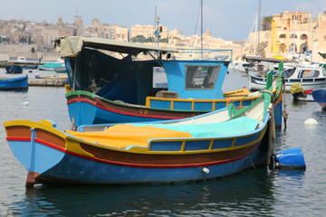 Fototapeta na wymiar Maltese Luzzu