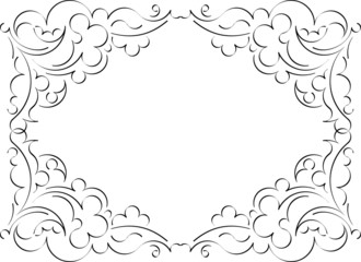 Retro-styled frame. Vector