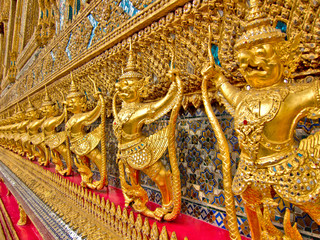 Golden Garudas at Grand Palace