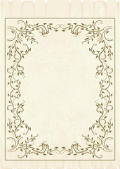 Elegant text frame. Vector