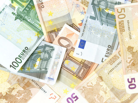 Background made of EURO money