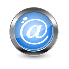 blue address glossy icon