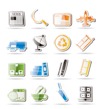 Simple Business and industry icons - Vector Icon set 2