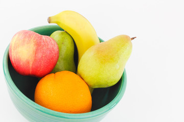Fototapeta na wymiar Fruit Mix Bowl Angle