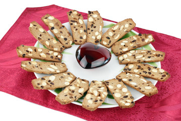 Almond Cookies Dessert Plate