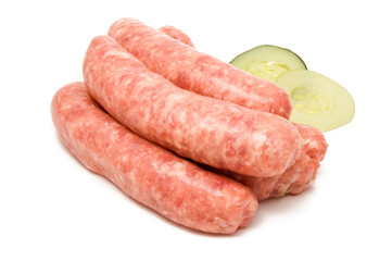 Rohe fränkische Bratwurst