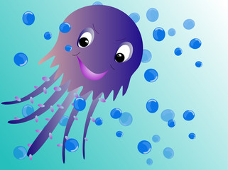 smiling jelly-fish
