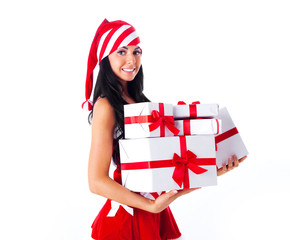girl with presents