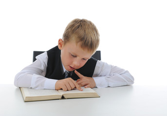 Boy with book