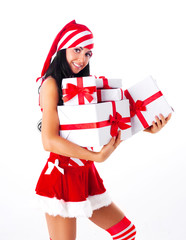 girl with presents