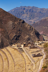 Inca terrace ruins