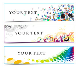 Abstract banners
