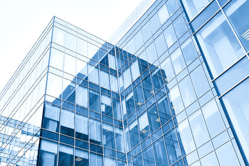 Fototapeta na wymiar niebieskie nowoczesne budynki firmy