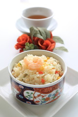 Chinese cuisine, shrimp fried rice