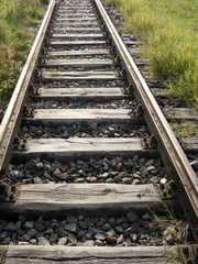 Fototapeta premium Eisenbahn Schiene