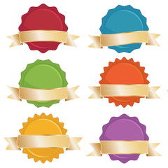 seals with gold banners