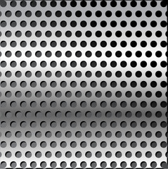 Stainless steel grill background. Vector design elements.