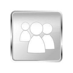 Button Community silber