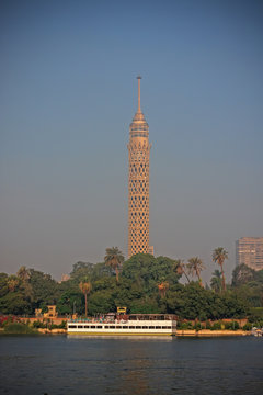 Cairo television tower at morning