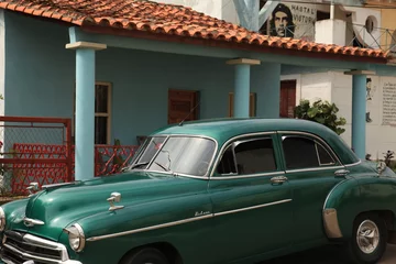 Photo sur Aluminium Voitures anciennes cubaines Poste Cubaine de Vinales - Cuba
