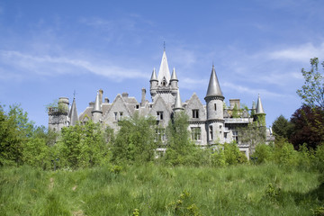 Fototapeta na wymiar Abandoned castle in Europe