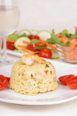 Risotto with shrimps