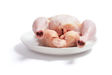 Raw Chicken on Plate