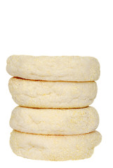Fototapeta na wymiar stack of english muffins