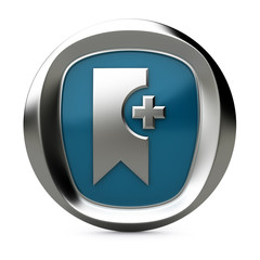 Obraz premium bookmark icon 3d