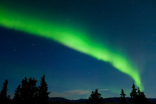 Aurora borealis (Northern lights) display
