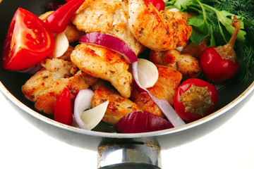 chicken and vegetables