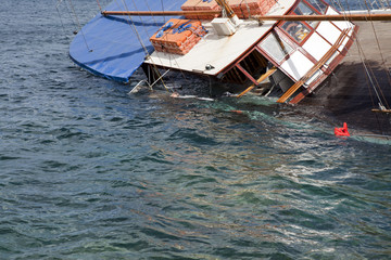 Sinking Schooner