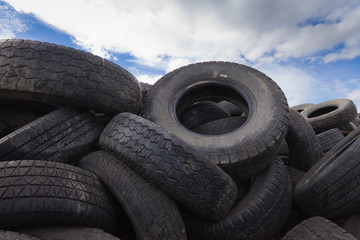 Avalanche of old tires