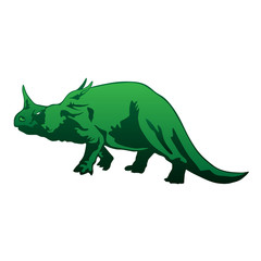 styracosaurus vector illustration